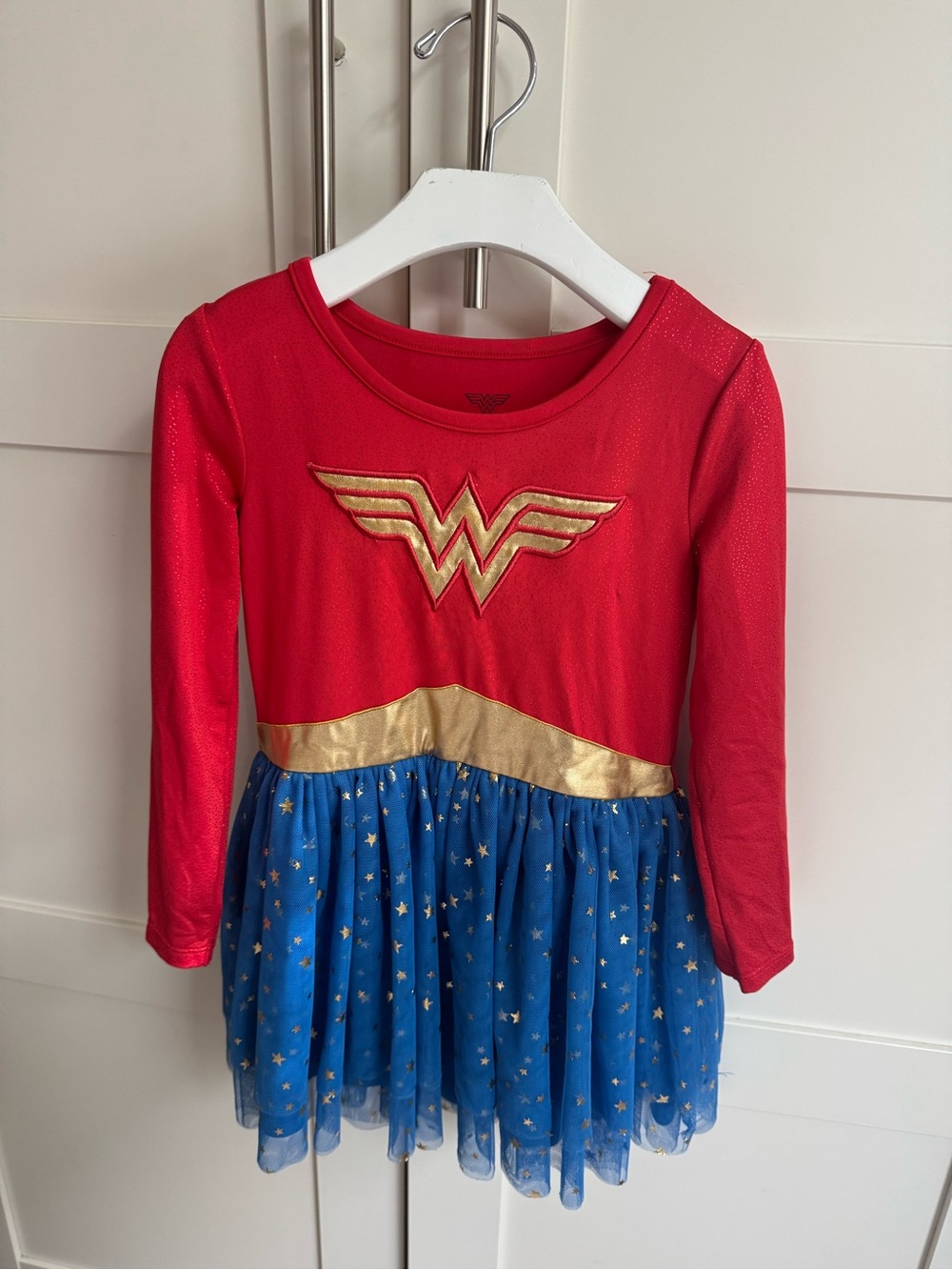 Wonder Woman Girl Red & Blue Superhero Costume